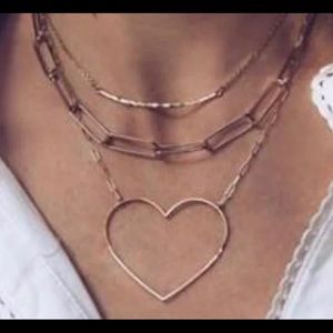 ❤️💕 Three piece Bohemian Heart Necklace 💕❤️